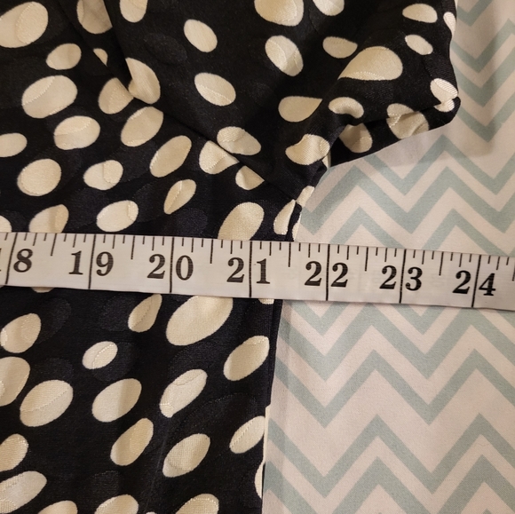 Jones New York Polkadot Wrap Top Blouse - Picture 11 of 11